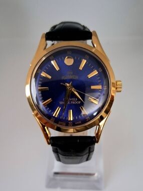 Vintage Roamer Men's Leather Mechanical Watch RARE